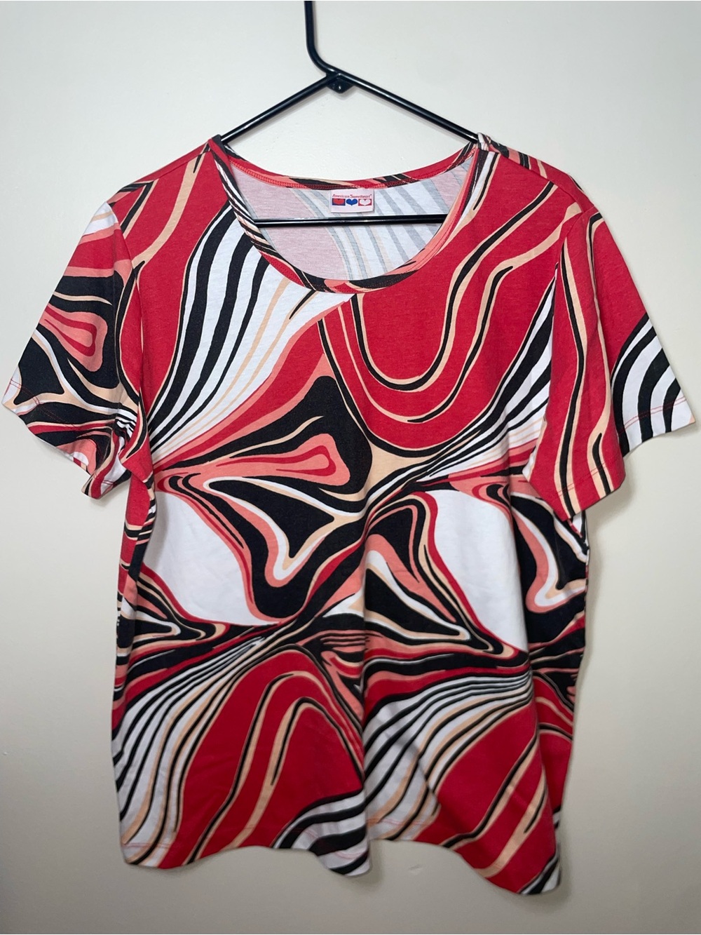 American Sweetheart 90s Abstract Top